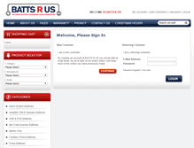 Tablet Screenshot of battsrus.co.nz